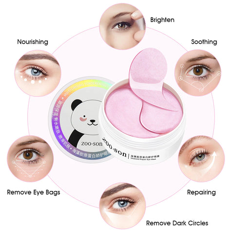 240Pcs=120Pairs Eye Patches Hyaluron Acid & Gold & Seaweed & Black Pearl anti Wrinkle Dark Circles Crystal Collagen Gel Eye Mask