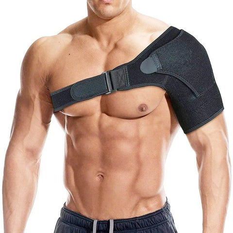 Sports Recovery Shoulder Brace for Men and Women Back Stability Support Adjustable Fit Sleeve Wrap Relief Injuries Tendonitis