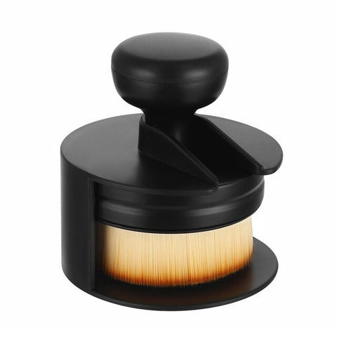 Flat round Portable Makeup Brush O Shape Seal Stamp Foundation Powder Blush Liquid Large Foundation Brush Cream Powder Make Up